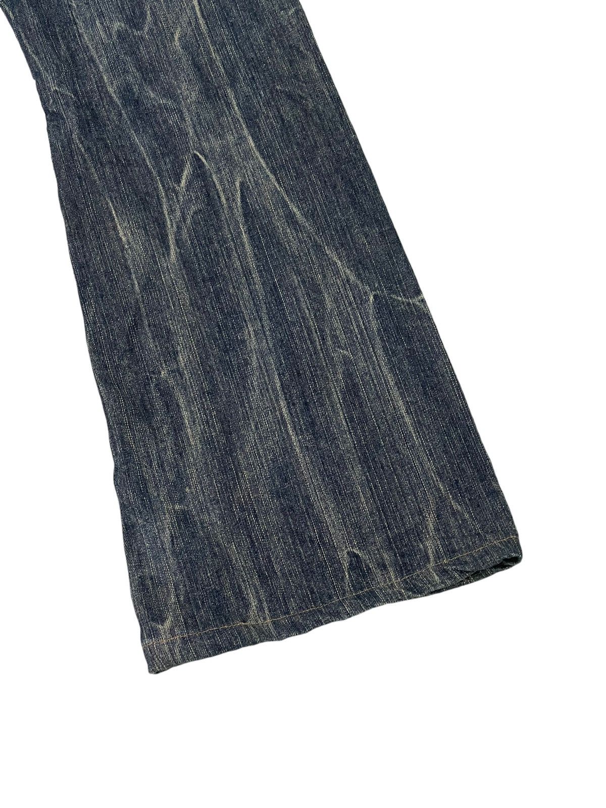 Japanese Brand Flare Jeans Blue Way Japan Acid Wash Low Rise Boot Cut 5🟦4 Size US 29 - 15 Thumbnail