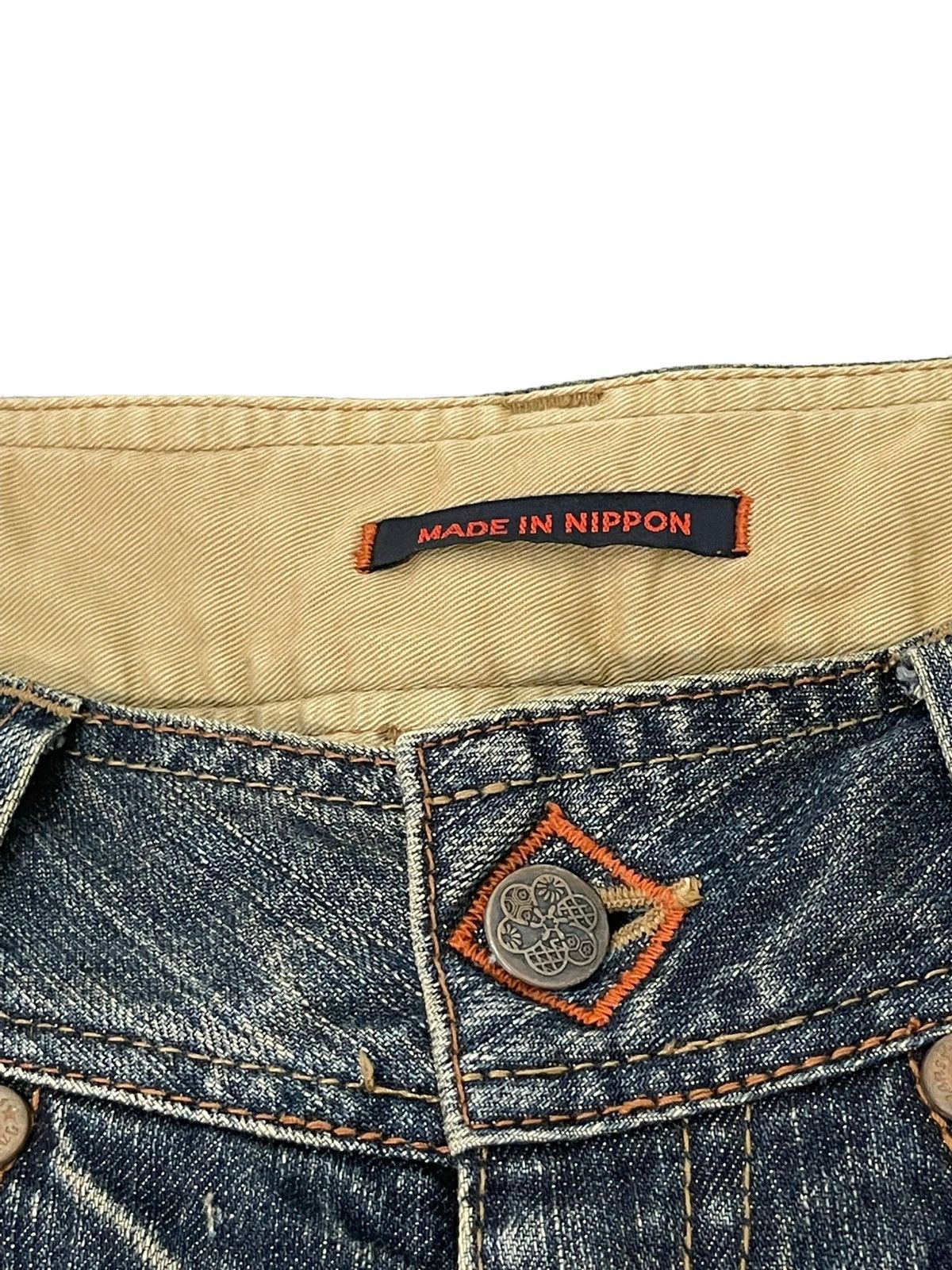 Japanese Brand Flare Jeans Blue Way Japan Acid Wash Low Rise Boot Cut 5🟦4 Size US 29 - 10 Thumbnail