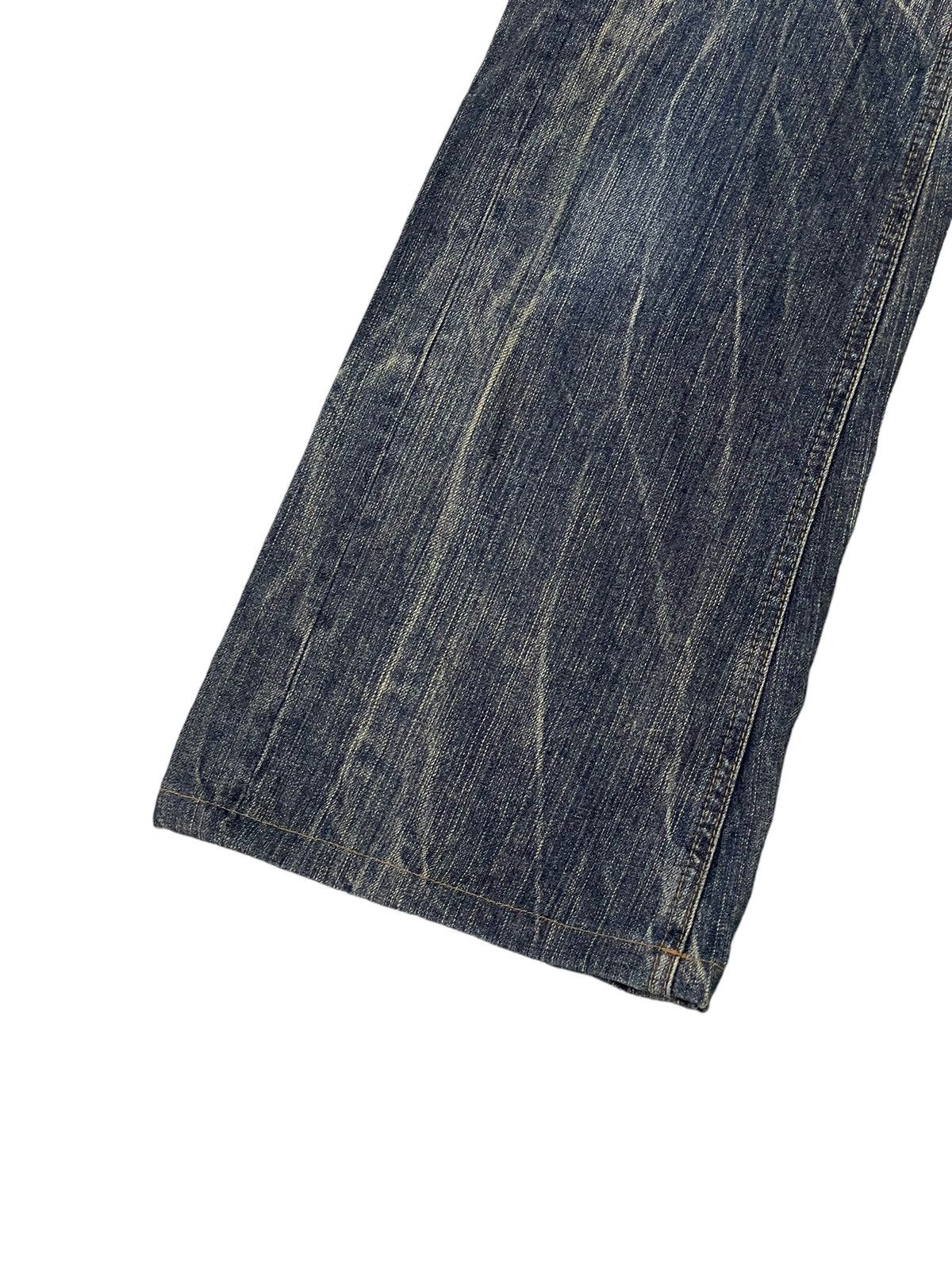 Japanese Brand Flare Jeans Blue Way Japan Acid Wash Low Rise Boot Cut 5🟦4 Size US 29 - 5 Thumbnail