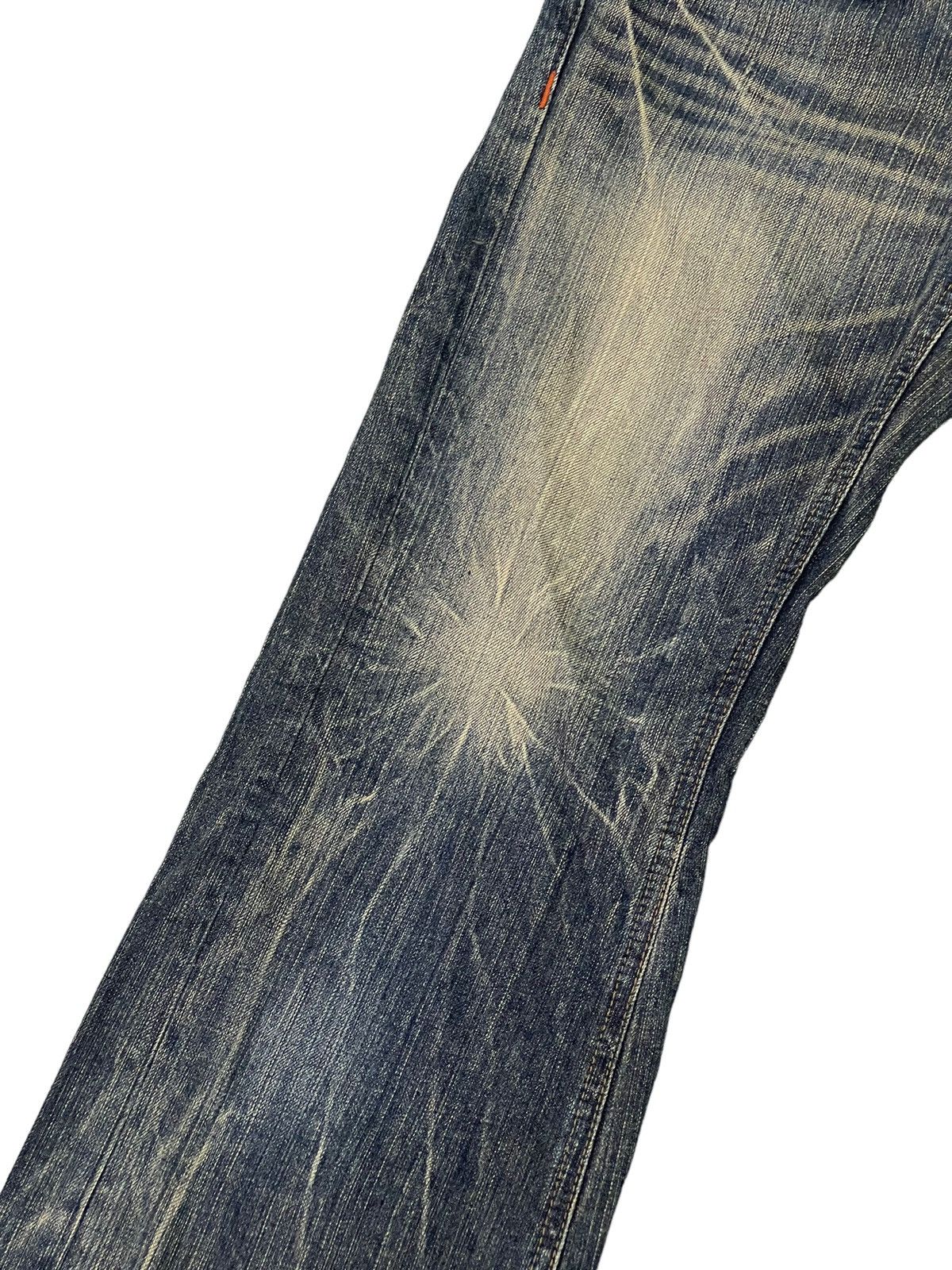 Japanese Brand Flare Jeans Blue Way Japan Acid Wash Low Rise Boot Cut 5🟦4 Size US 29 - 6 Thumbnail
