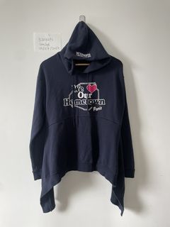 Vetements VETEMENTS UNSTRUCTURED WE LOVE OUR HOMETOWN HOODIE Grailed