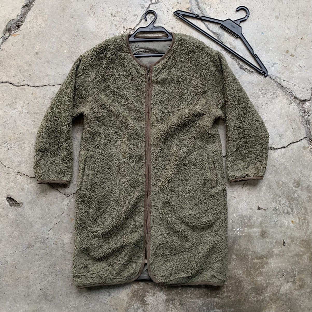 Japanese Brand × Vintage Faux fur zipper long light jacket Size L / US 10 / IT 46 - 1 Thumbnail