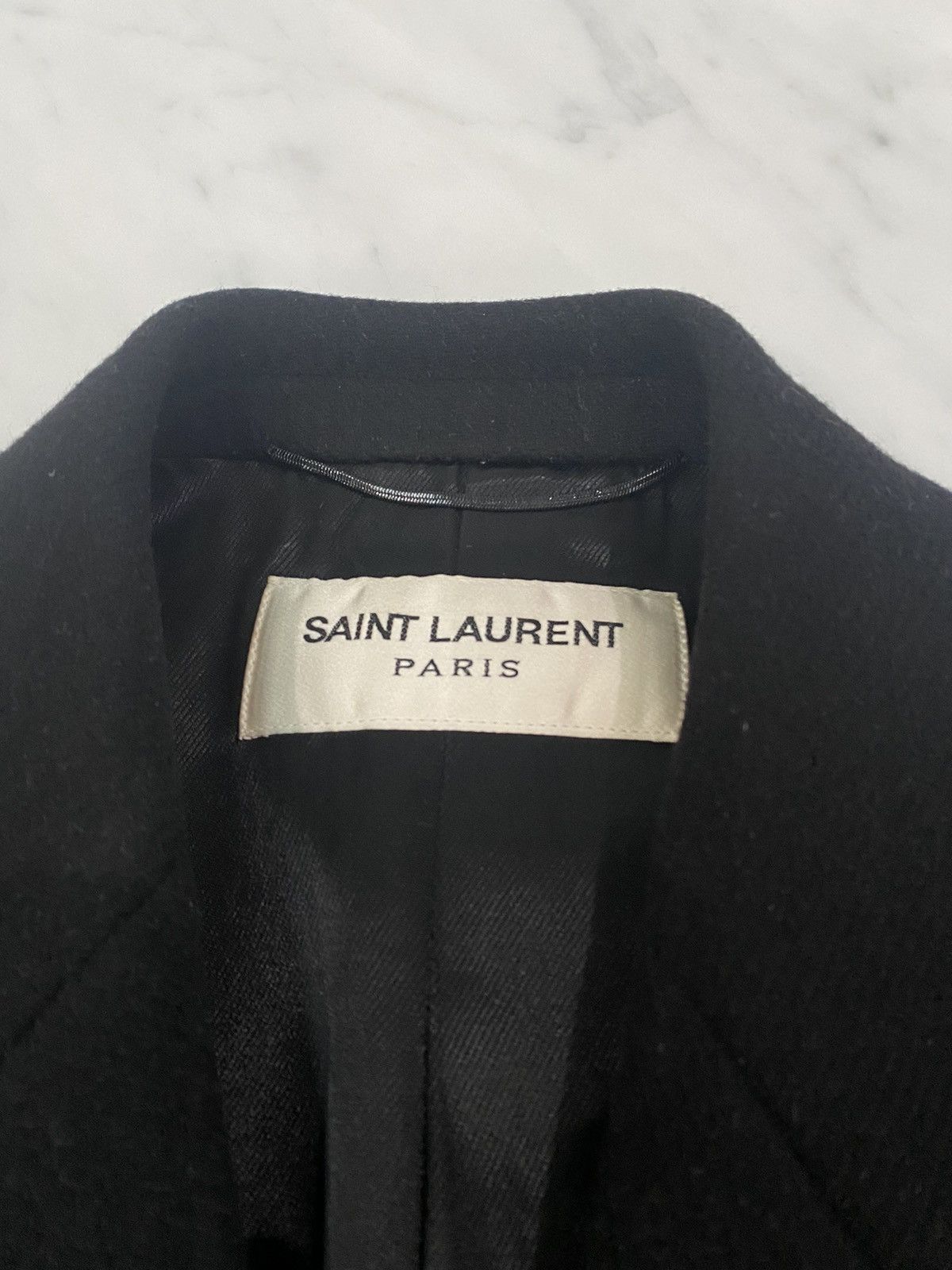 Hedi Slimane × Saint Laurent Paris Saint Laurent Hedi Cashmere Coat FW/16 Size US S / EU 44-46 / 1 - 4 Thumbnail