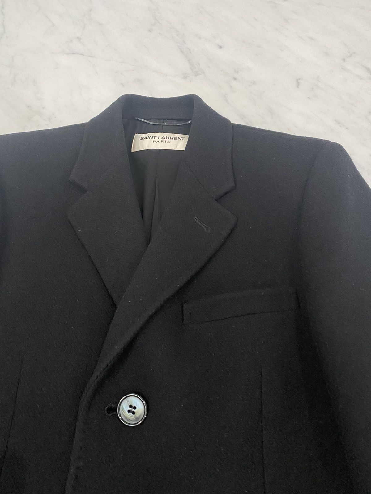 Hedi Slimane × Saint Laurent Paris Saint Laurent Hedi Cashmere Coat FW/16 Size US S / EU 44-46 / 1 - 3 Thumbnail