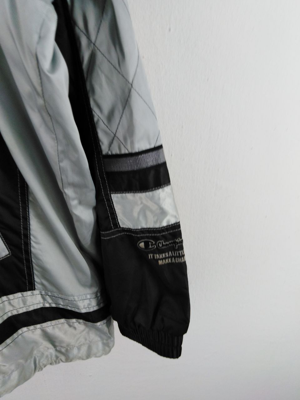 Champion × Other × Vintage VINTAGE CHAMPION WINDBREAKER BLACK JACKET Size US L / EU 52-54 / 3 - 5 Thumbnail