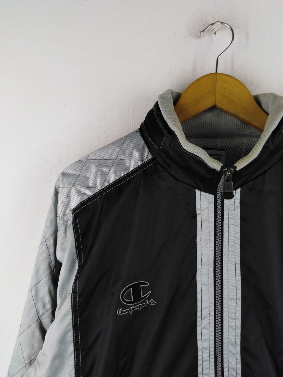 Champion × Other × Vintage VINTAGE CHAMPION WINDBREAKER BLACK JACKET Size US L / EU 52-54 / 3 - 6 Thumbnail