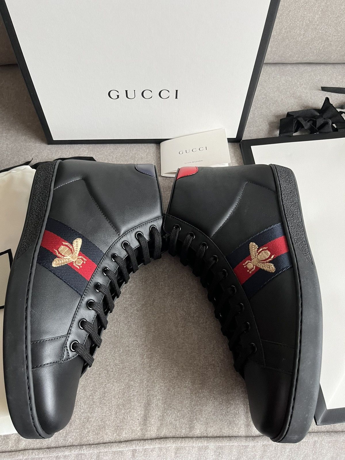 Brand New Super Runway Classic Bee 🐝 ACE Leather High Top