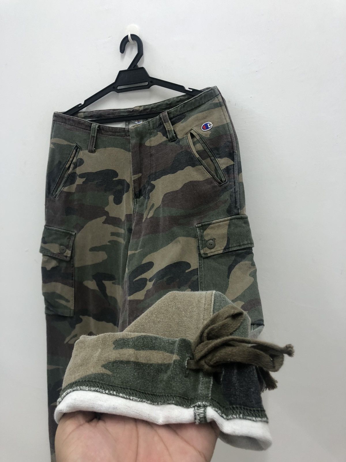 Champion Rare CHAMPION Camo Cargo Tactical Utility Pocket Pant Size US 30 / EU 46 - 4 Thumbnail