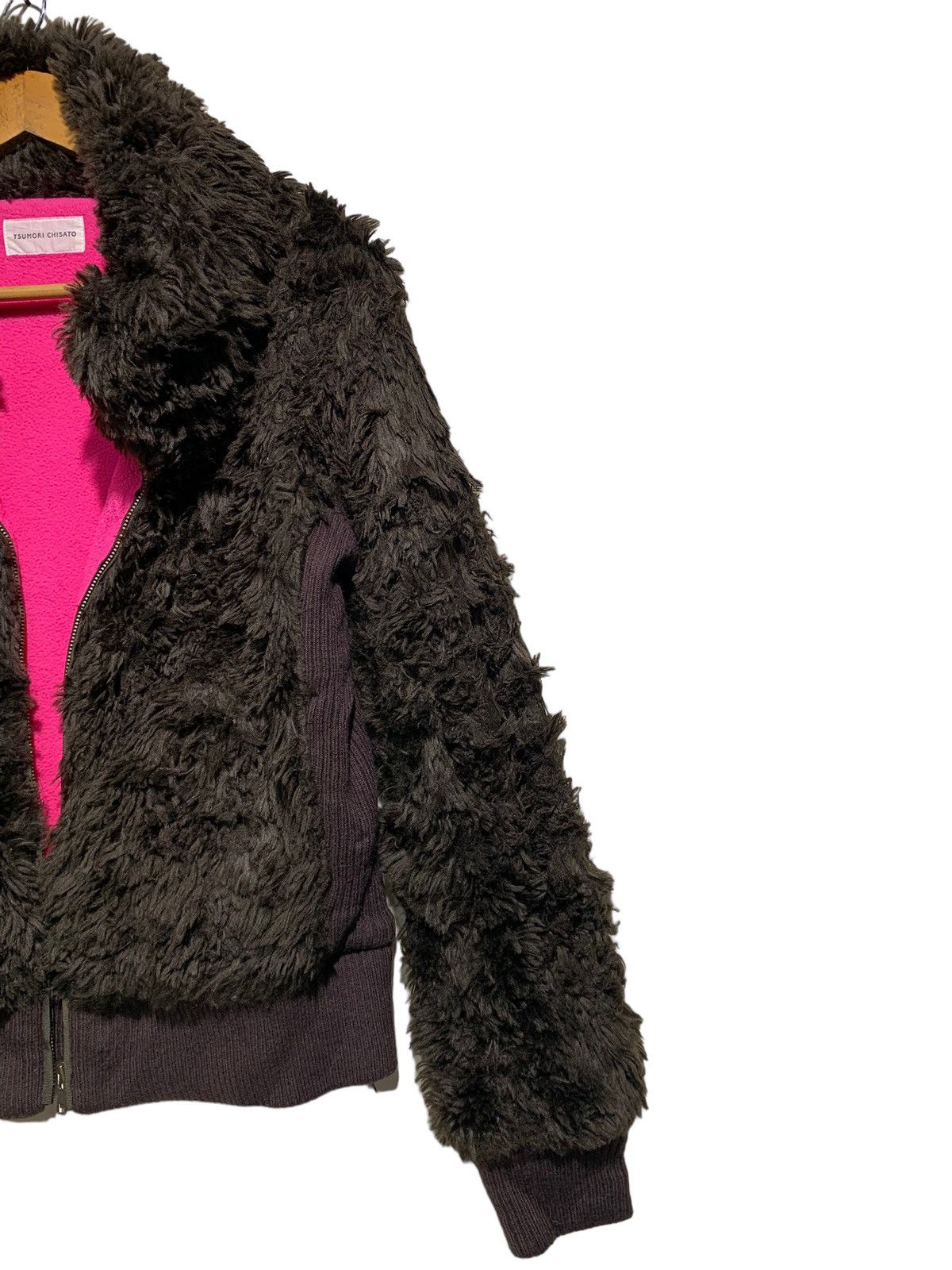 Issey Miyake 🔥TSUMORI CHISATO FUR COAT JACKETS Size M / US 6-8 / IT 42-44 - 3 Thumbnail