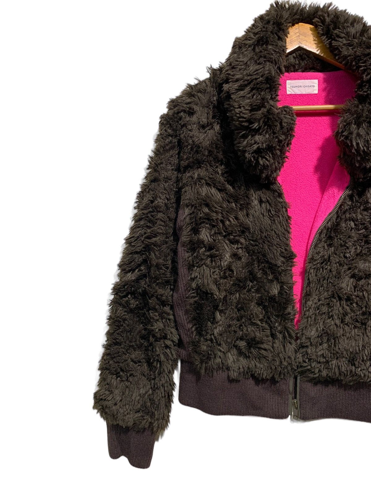 Issey Miyake 🔥TSUMORI CHISATO FUR COAT JACKETS Size M / US 6-8 / IT 42-44 - 2 Thumbnail