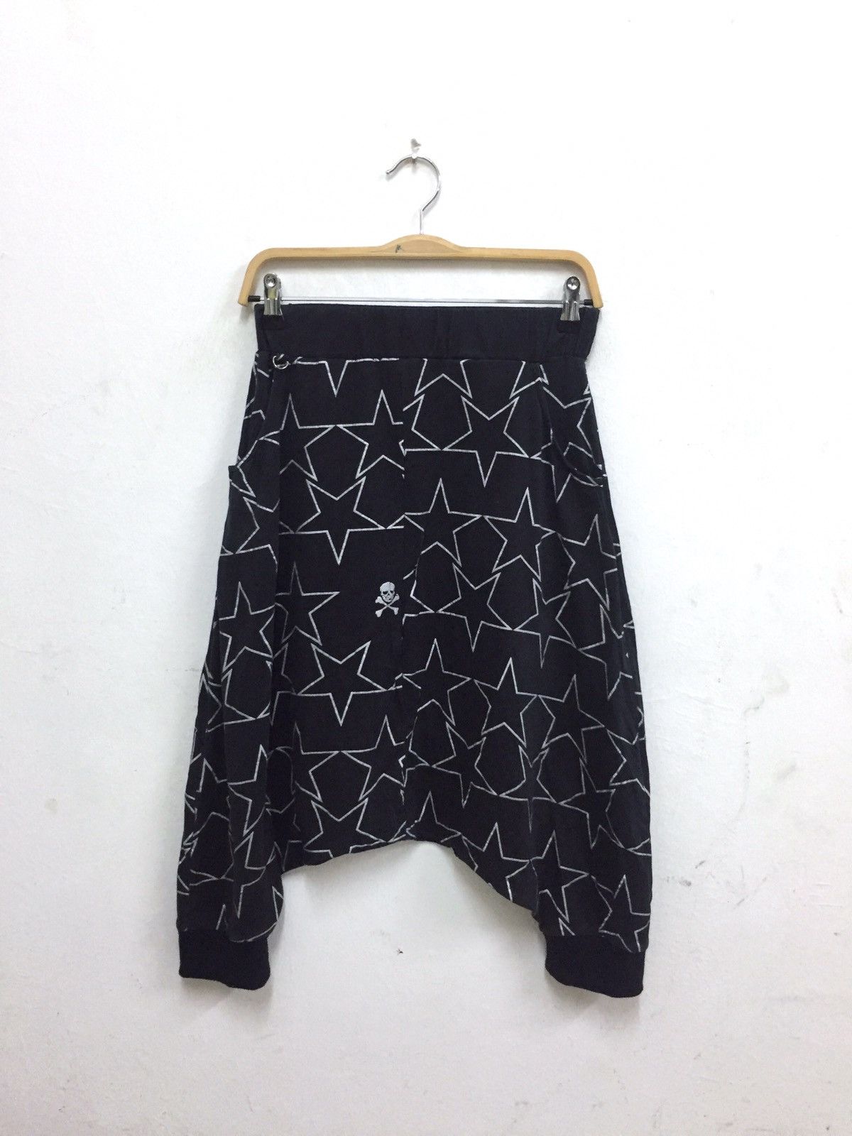 A.F.F.A. Super Lovers 🇯🇵 Star & Skull Drop Crotch Pants Size US 30 / EU 46 - 1 Thumbnail