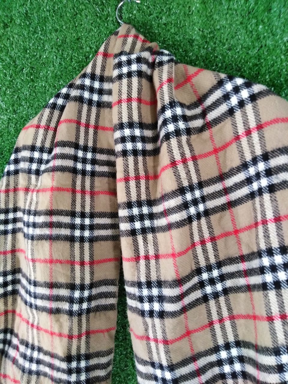 Burberry VINTAGE CASHMERE MUFFLER MADE IN ENGLAND Size ONE SIZE - 2 Thumbnail
