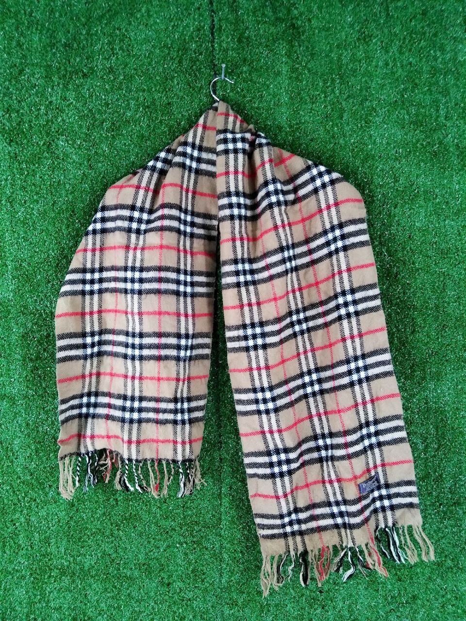 Burberry VINTAGE CASHMERE MUFFLER MADE IN ENGLAND Size ONE SIZE - 1 Thumbnail