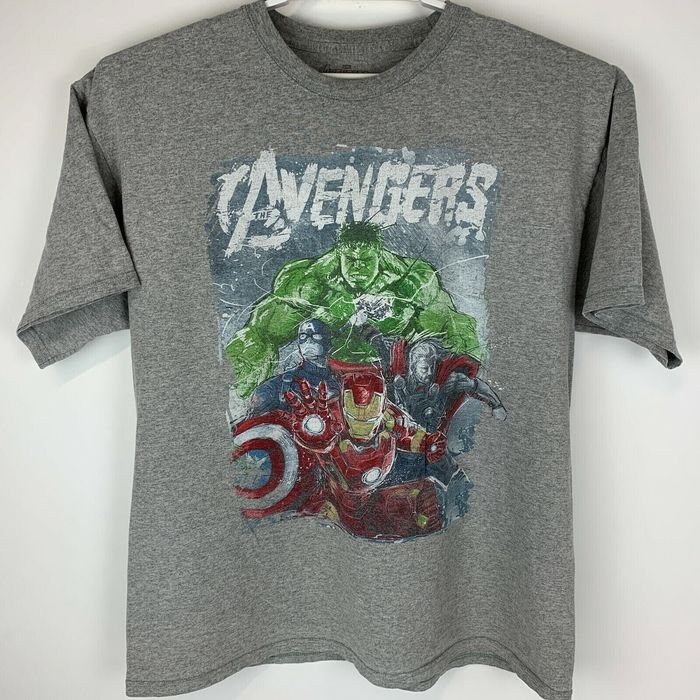 Marvel Comics Marvel Comics Avengers T Shirt Hulk Captain America Thor ...