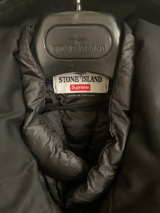 Supreme Stone Island x Supreme FW14 black jacket