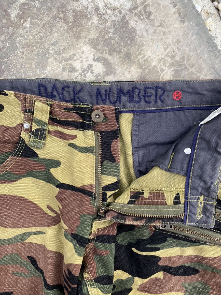 Japanese Brand ⚡️Rare⚡️ Back Number Camouflage Woodland Flare Pants Size US 31 - 4 Thumbnail