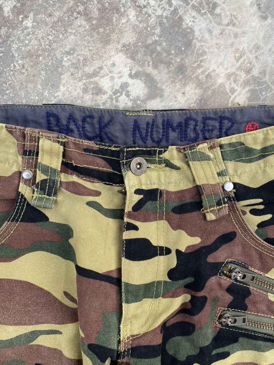 Japanese Brand ⚡️Rare⚡️ Back Number Camouflage Woodland Flare Pants Size US 31 - 3 Thumbnail