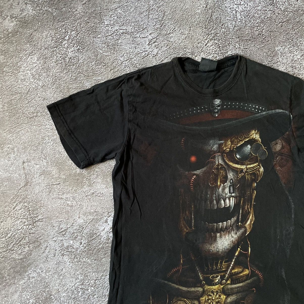 Vintage Vintage 90s Skeleton Horror Graphic Tee Grunge Dark Boxy M Size US M / EU 48-50 / 2 - 4 Thumbnail