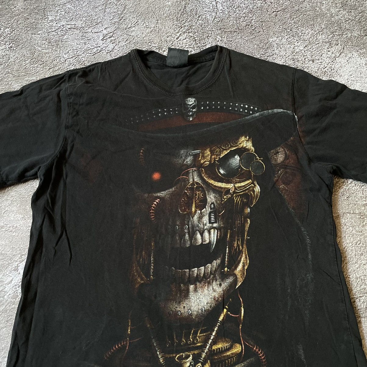 Vintage Vintage 90s Skeleton Horror Graphic Tee Grunge Dark Boxy M Size US M / EU 48-50 / 2 - 5 Thumbnail