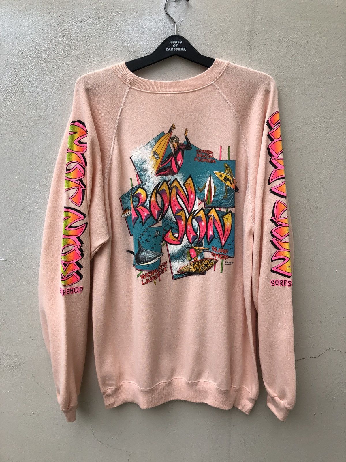 Ron Jon Surf Shop Vintage 1988 Ron Jon Surf Shop Double Side Print Size US XL / EU 56 / 4 - 1 Thumbnail