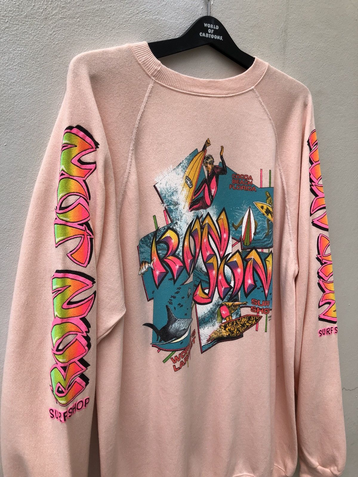 Ron Jon Surf Shop Vintage 1988 Ron Jon Surf Shop Double Side Print Size US XL / EU 56 / 4 - 2 Thumbnail
