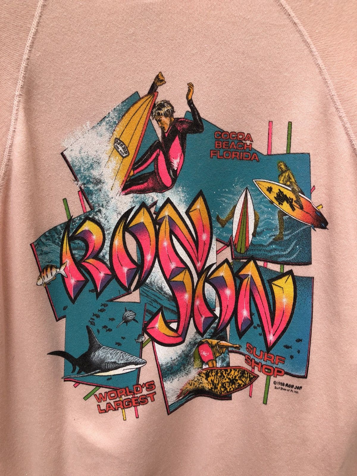 Ron Jon Surf Shop Vintage 1988 Ron Jon Surf Shop Double Side Print Size US XL / EU 56 / 4 - 4 Thumbnail
