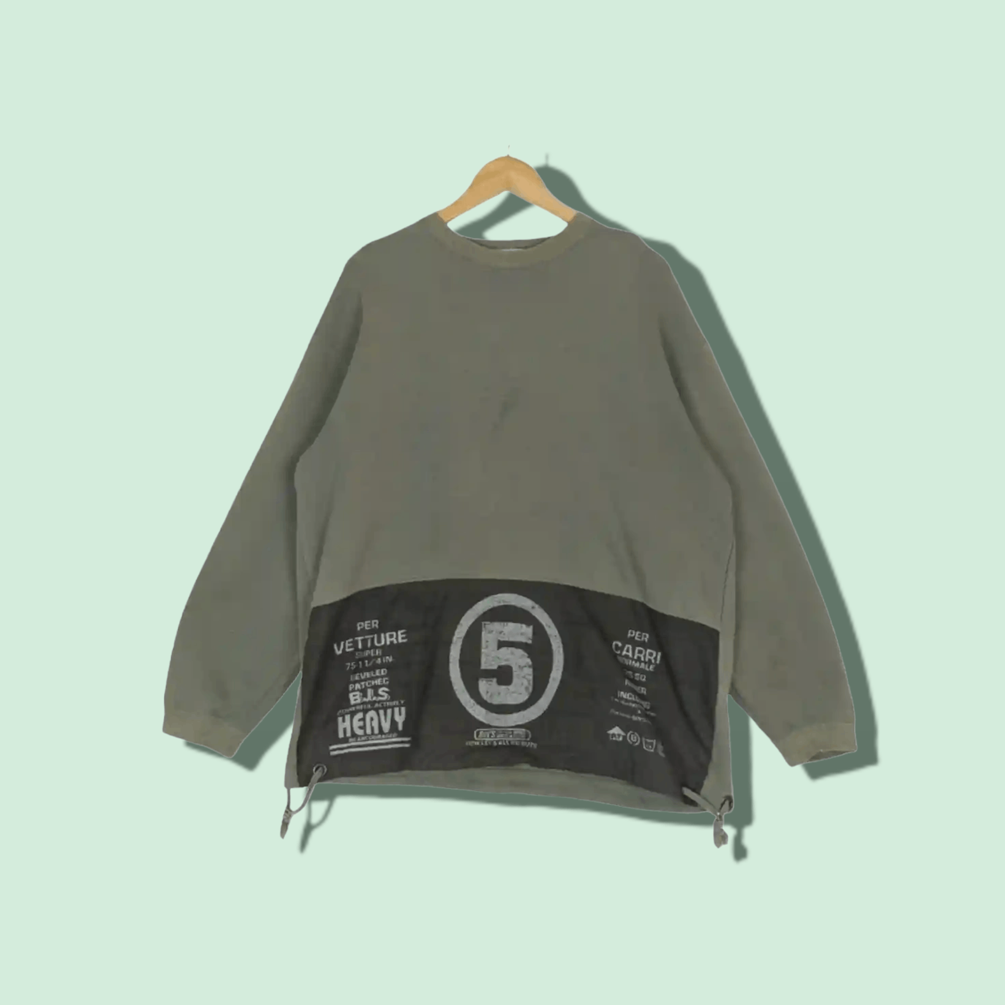 Japanese Brand Japan BIN'S Rap Hip Hop Jumper Sweatshirt Size US XL / EU 56 / 4 - 1 Thumbnail