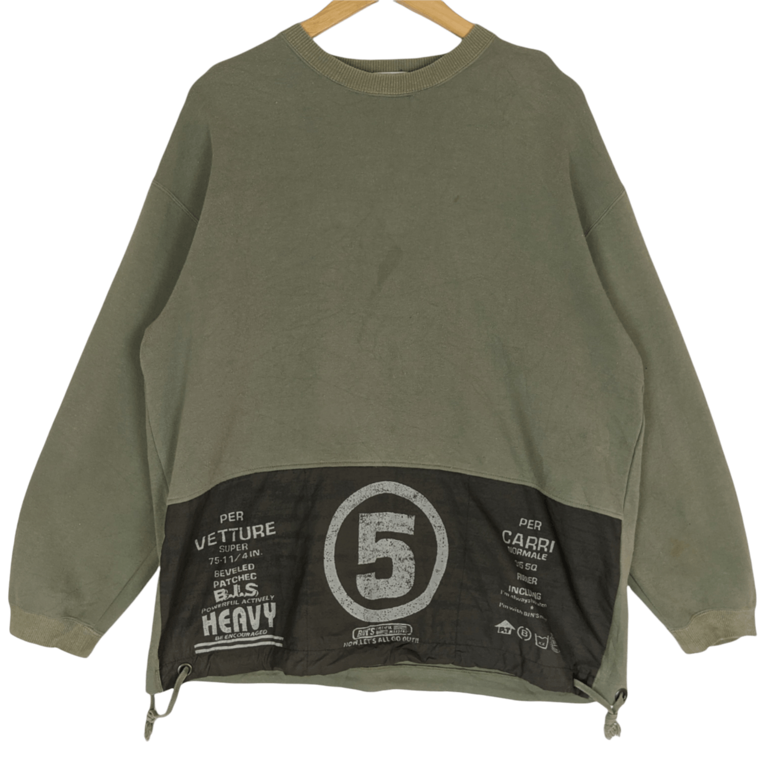 Japanese Brand Japan BIN'S Rap Hip Hop Jumper Sweatshirt Size US XL / EU 56 / 4 - 2 Thumbnail
