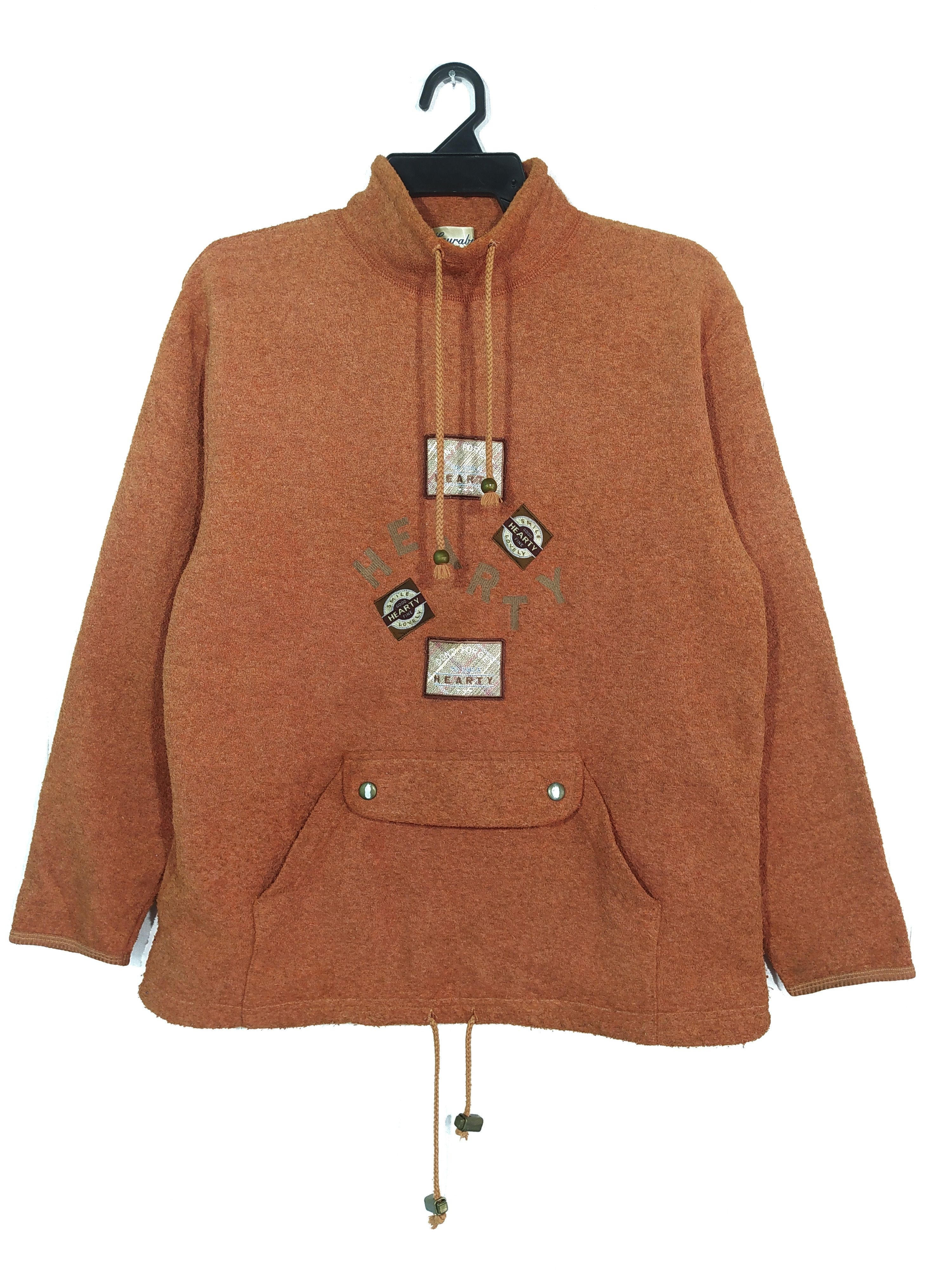 Japanese Brand × Vintage Drawstrings tutle neck sweatshirt Size US M / EU 48-50 / 2 - 1 Thumbnail