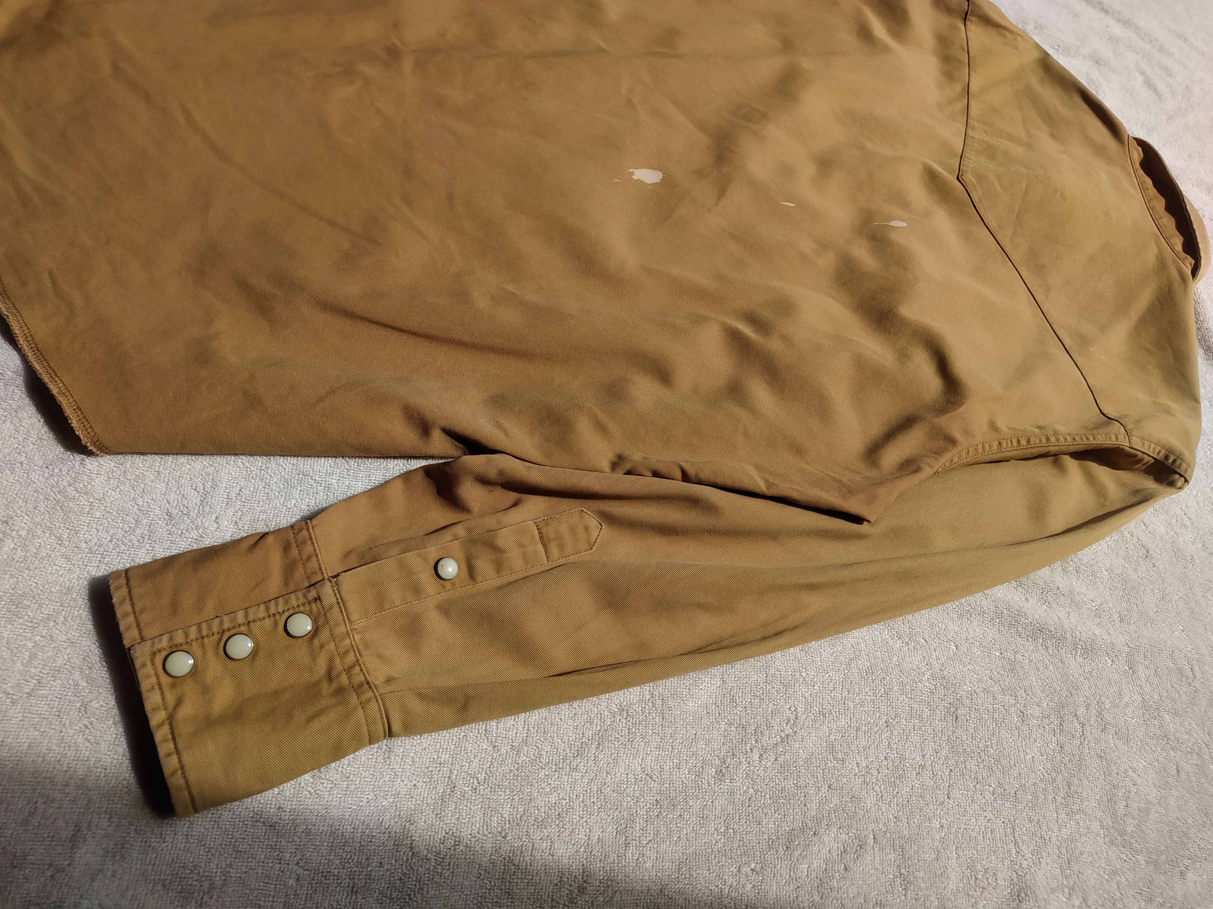 Japanese Brand × Vintage × Wrangler Vintage Wrangler sun faded snap button up Size US L / EU 52-54 / 3 - 7 Thumbnail