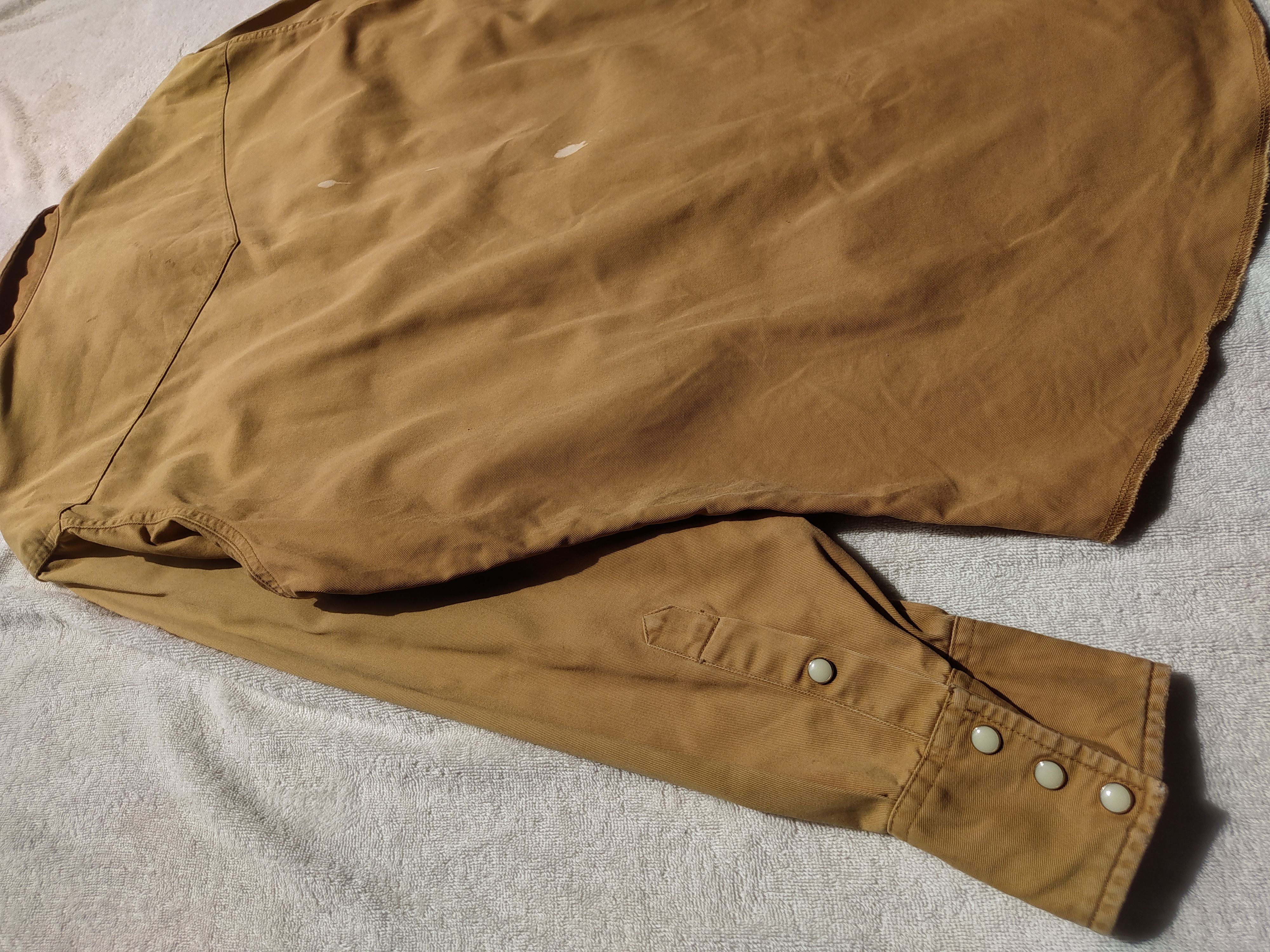 Japanese Brand × Vintage × Wrangler Vintage Wrangler sun faded snap button up Size US L / EU 52-54 / 3 - 6 Thumbnail