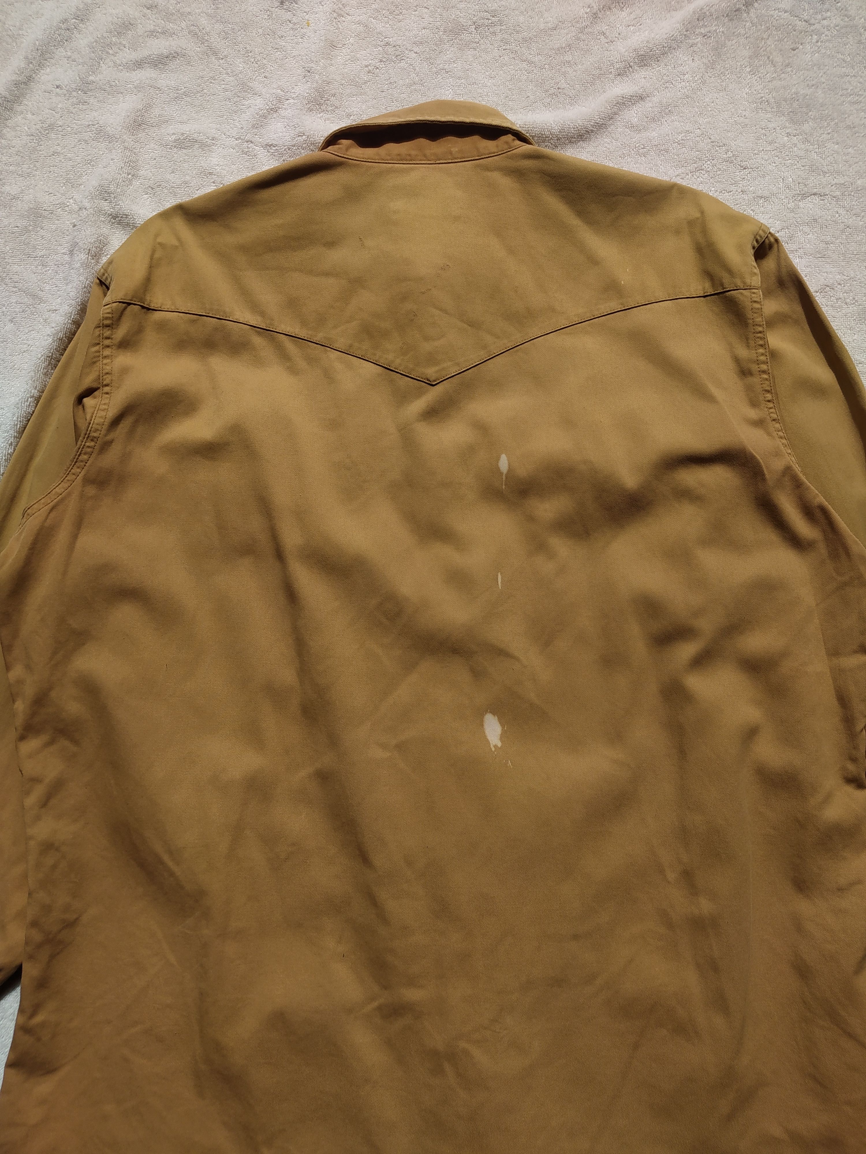 Japanese Brand × Vintage × Wrangler Vintage Wrangler sun faded snap button up Size US L / EU 52-54 / 3 - 8 Thumbnail