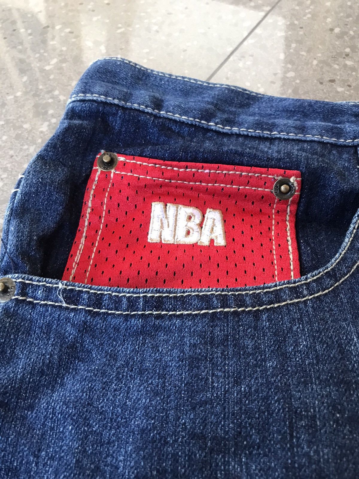 NBA Lebron James Cleveland Cavaliers Denim Jeans Patchwork Size US 38 / EU 54 - 4 Thumbnail