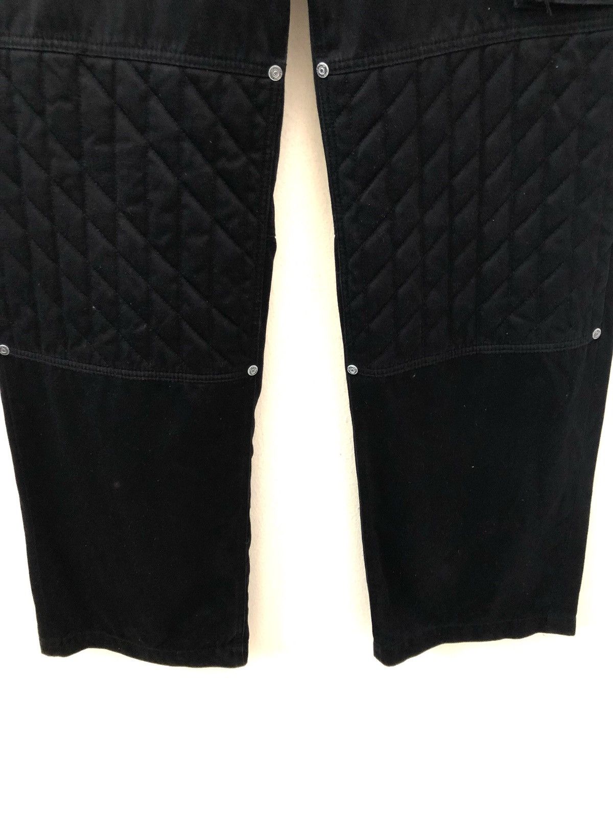 Roen Japan Roen Skull Quilting Knee Baggy Wide Black Cargo Size US 29 - 4 Thumbnail