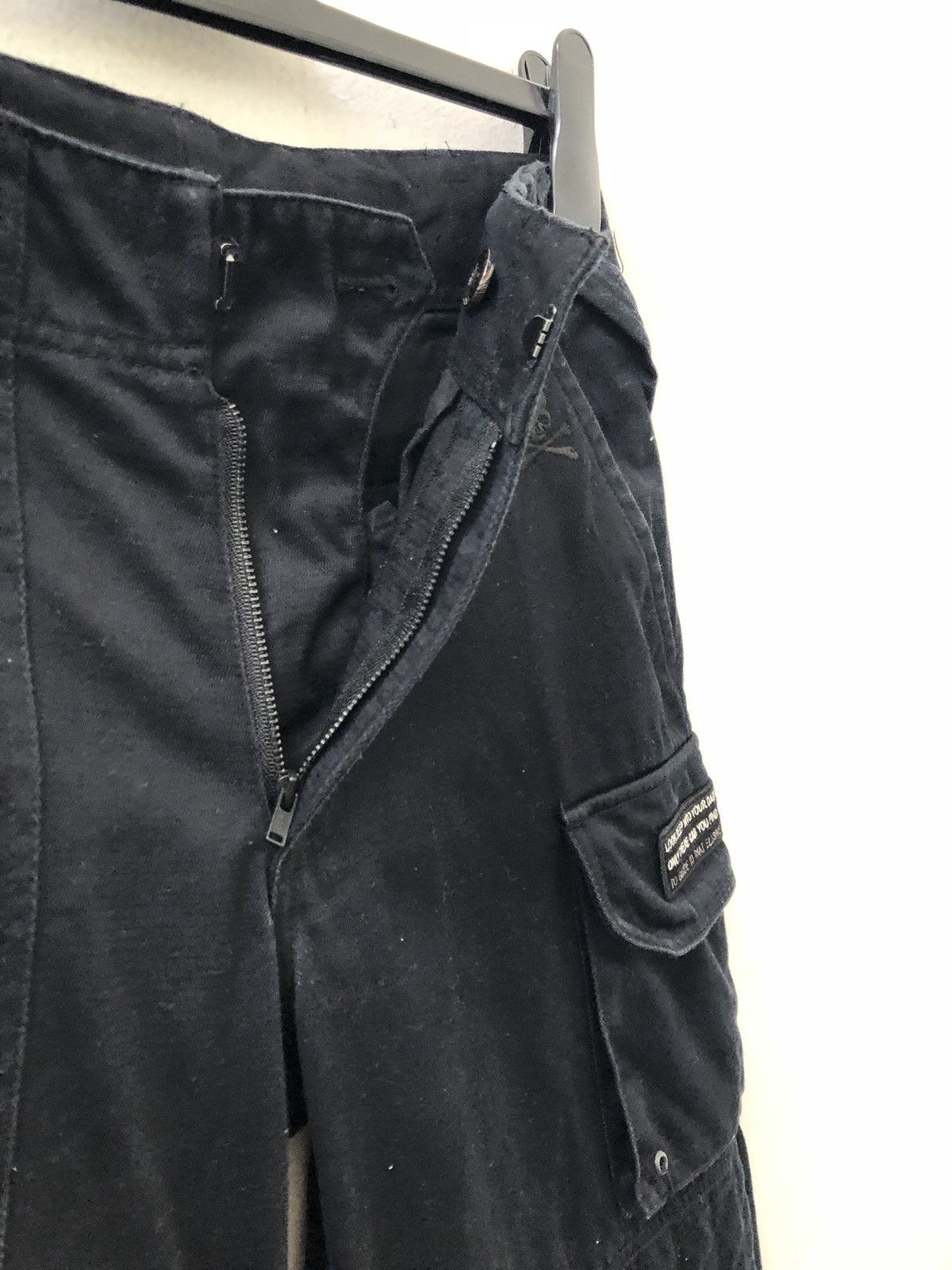 Roen Japan Roen Skull Quilting Knee Baggy Wide Black Cargo Size US 29 - 8 Thumbnail