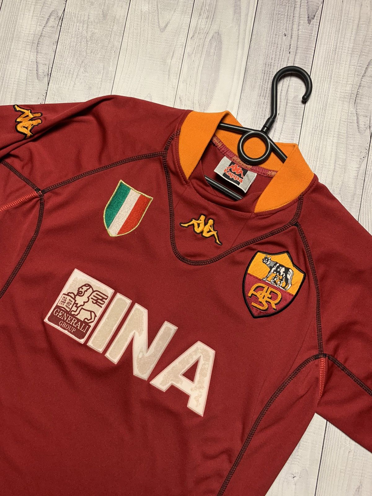 Kappa × Vintage Vintage AC Roma soccer jersey kappa rare size M Size US M / EU 48-50 / 2 - 3 Thumbnail