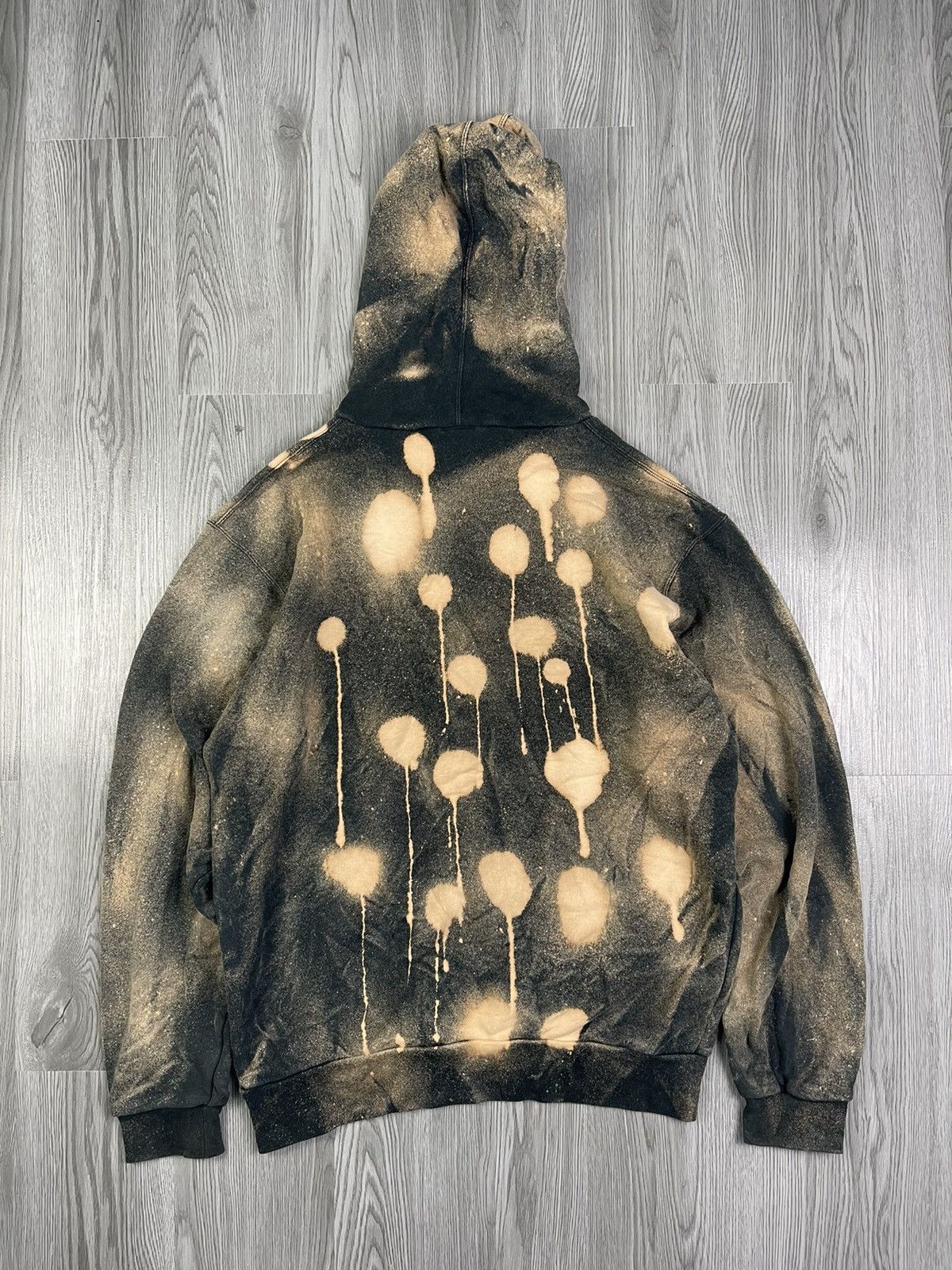 Nike × Vintage 90s Nike Acid wash Hoodies Size US L / EU 52-54 / 3 - 2 Thumbnail