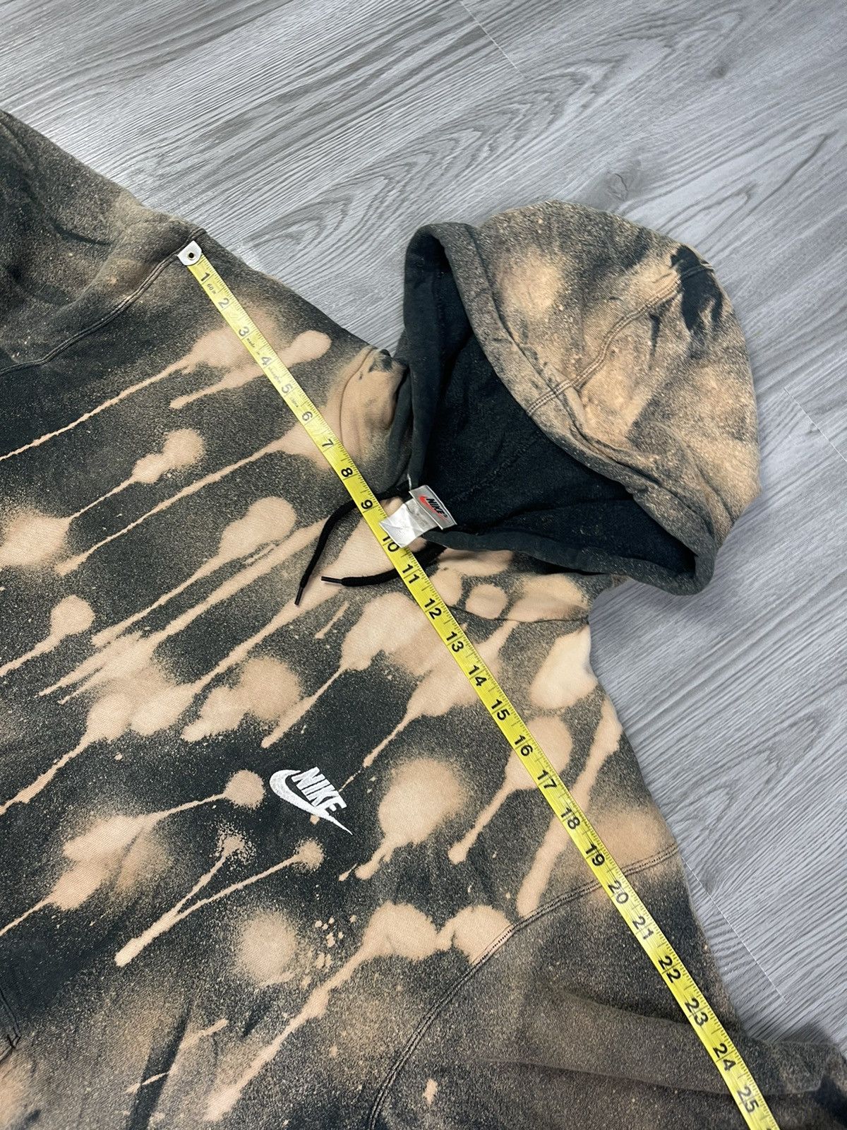 Nike × Vintage 90s Nike Acid wash Hoodies Size US L / EU 52-54 / 3 - 10 Thumbnail