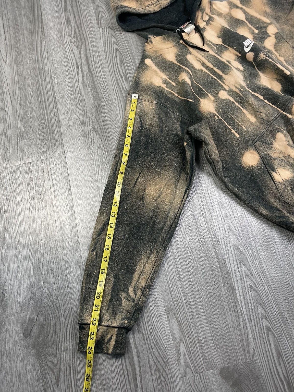 Nike × Vintage 90s Nike Acid wash Hoodies Size US L / EU 52-54 / 3 - 11 Thumbnail