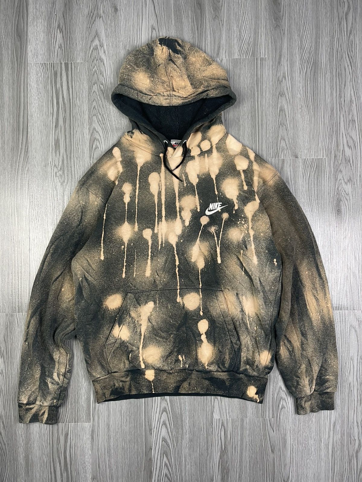 Nike Streetwear Vintage 90s Nike Acid wash Hoodies Grailed