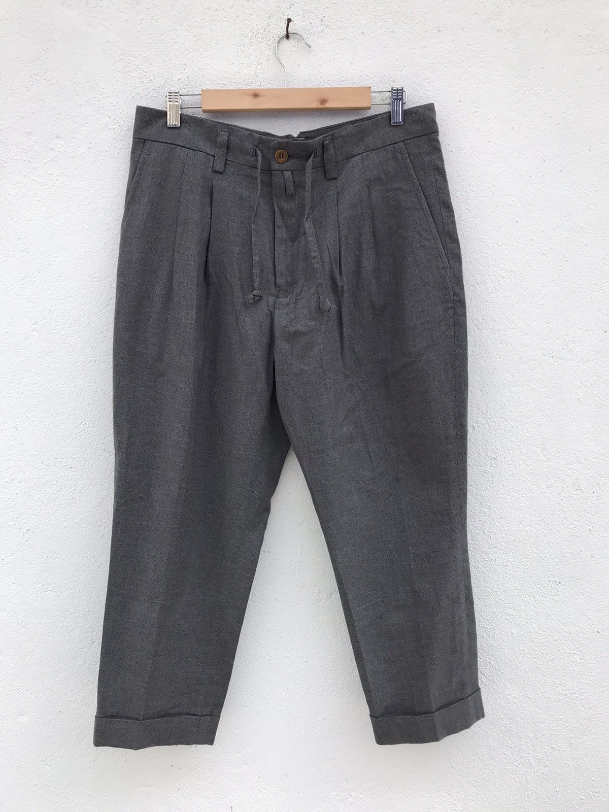 *A VONTADE Made in Japan * A VONTADE Drawstring Cropped Trousers Size US 34 / EU 50 - 2 Thumbnail