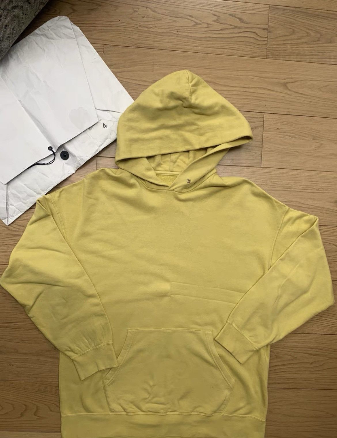 image of Visvim 19Ss Jumbo Hoodie P.o Veggie Dye in Yellow, Men's (Size XL)