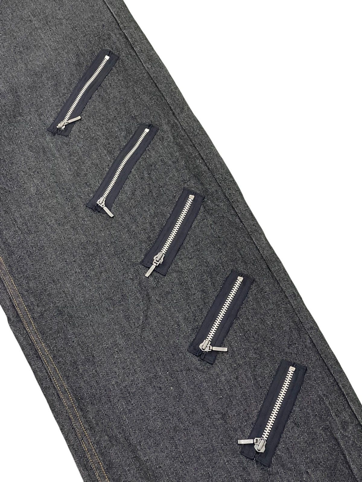 Japanese Brand Wide Leg Baggy Denim Nivety Japan Multizipped 4🟦1 Size US 31 - 7 Thumbnail