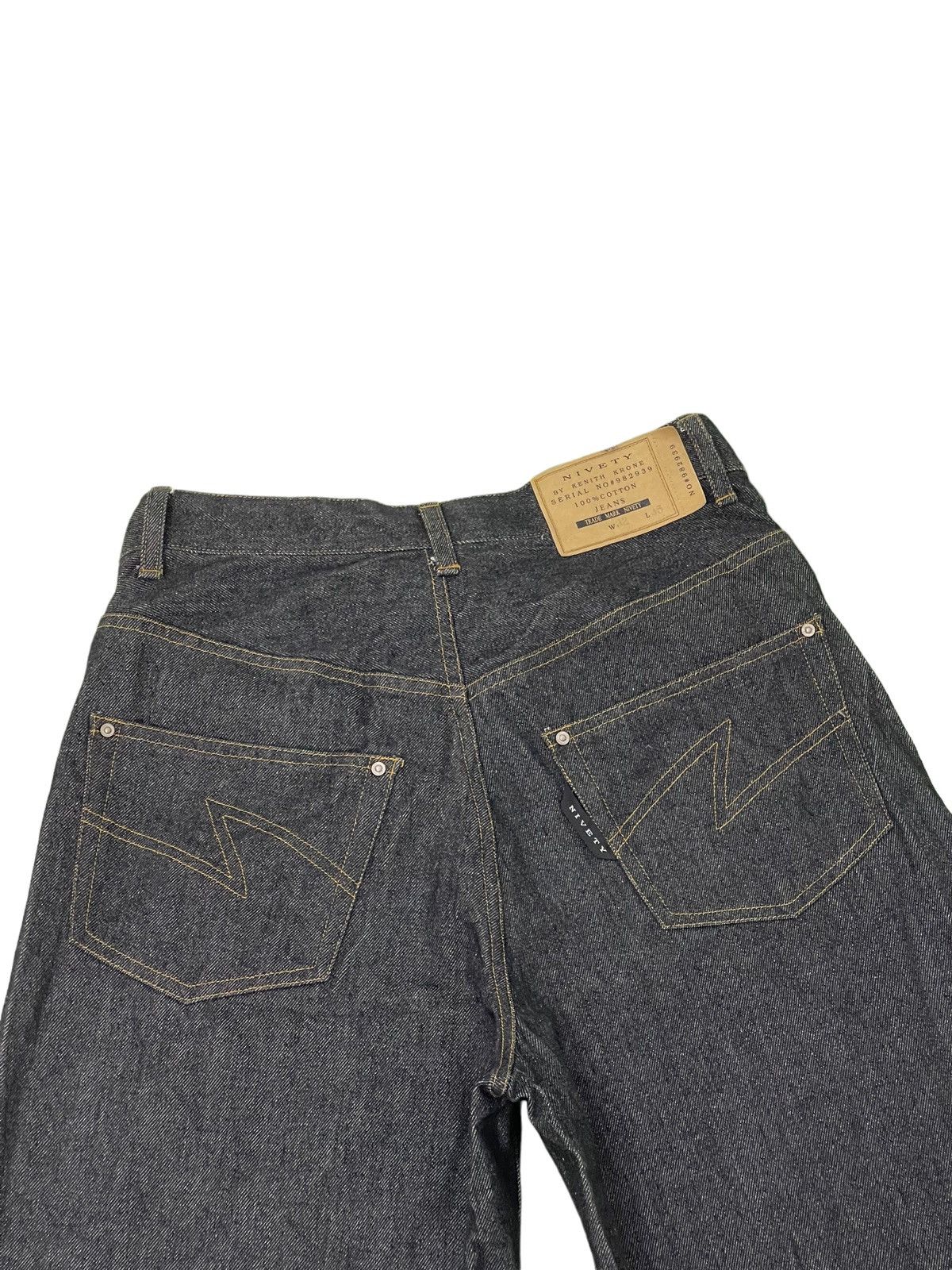 Japanese Brand Wide Leg Baggy Denim Nivety Japan Multizipped 4🟦1 Size US 31 - 17 Thumbnail