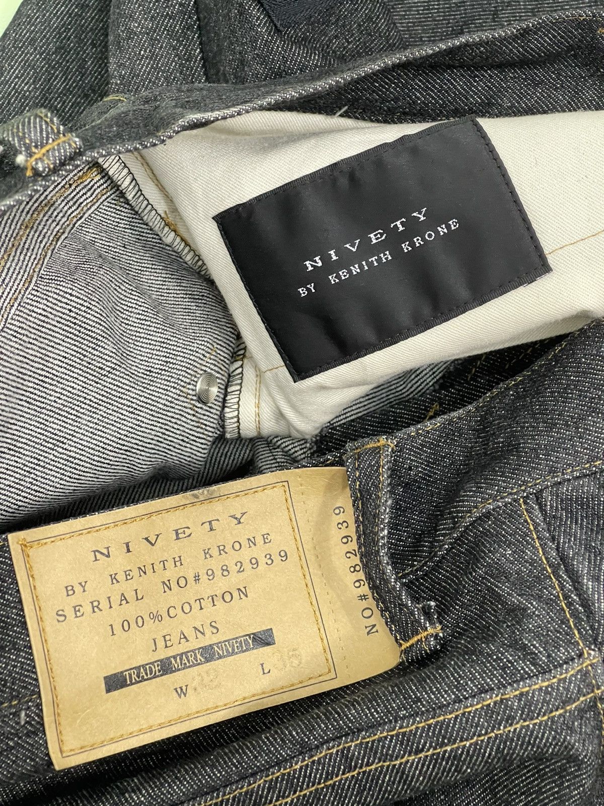 Japanese Brand Wide Leg Baggy Denim Nivety Japan Multizipped 4🟦1 Size US 31 - 18 Thumbnail