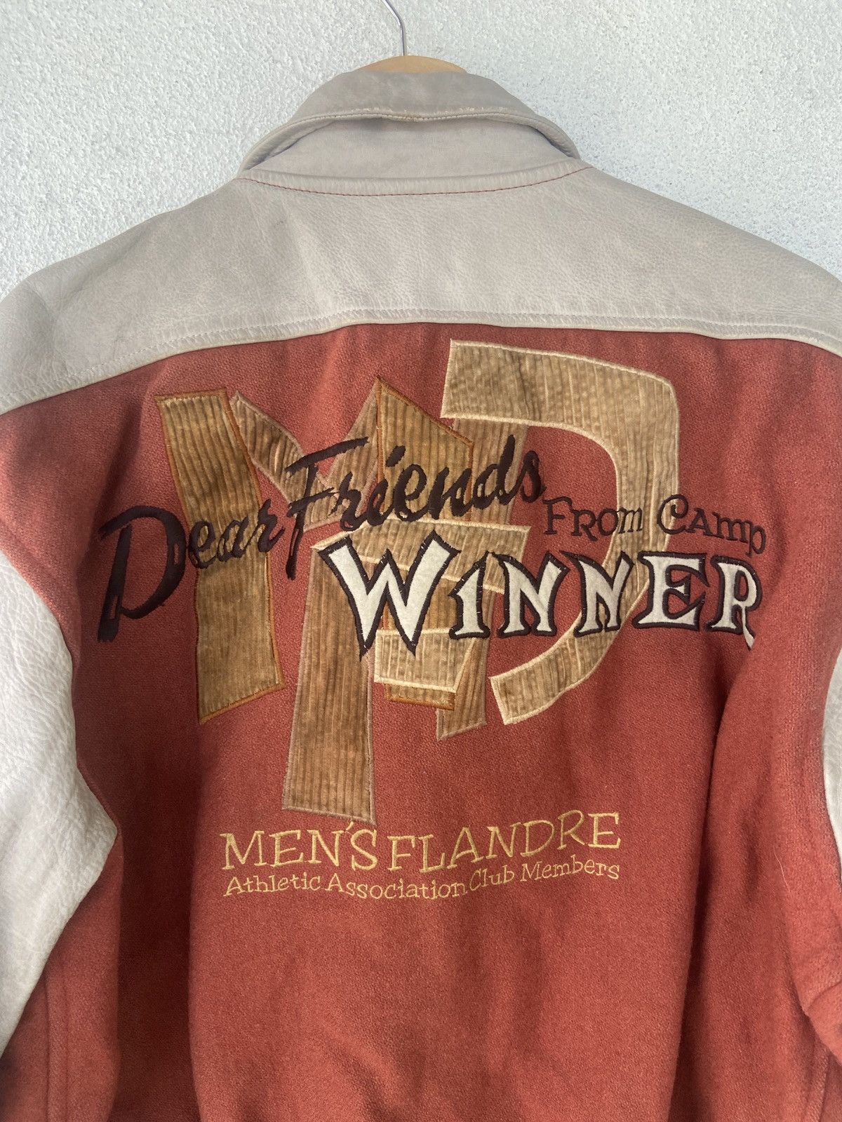 Vintage Vintage Men’s Flandre Winner Award Leather Varsity Jacket Size US M / EU 48-50 / 2 - 4 Thumbnail