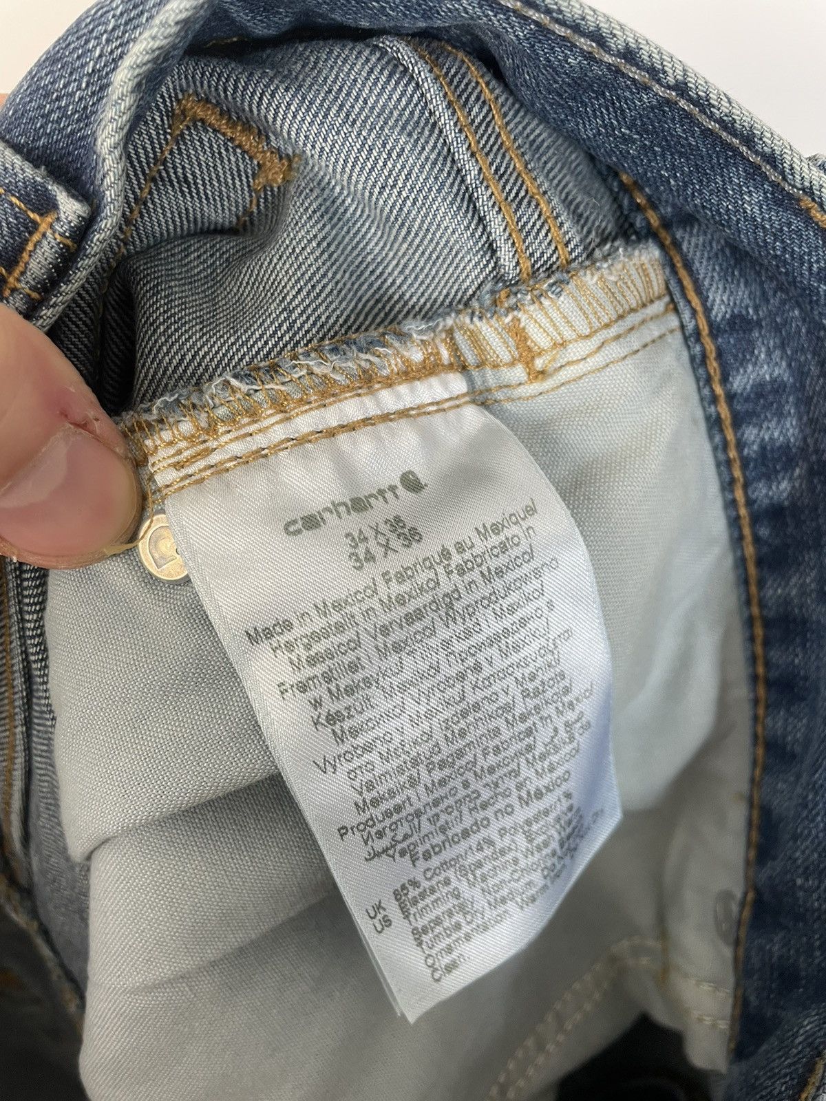 Carhartt Paxon Bomber jeans denim XS black streetwear