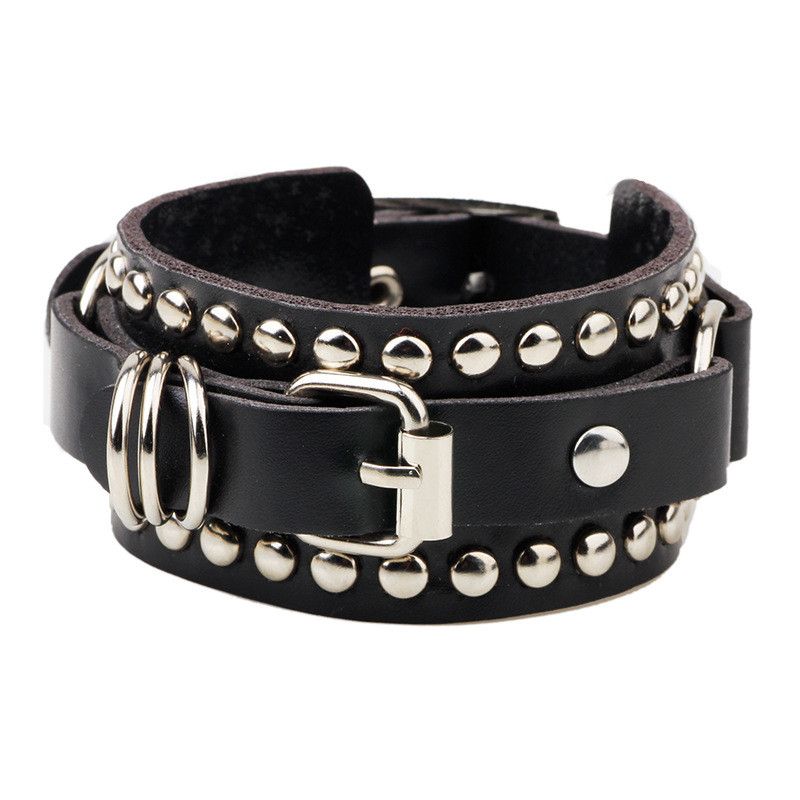 Jewelry Rock Spikes Rivet Chains Bracelets Size ONE SIZE - 1 Thumbnail