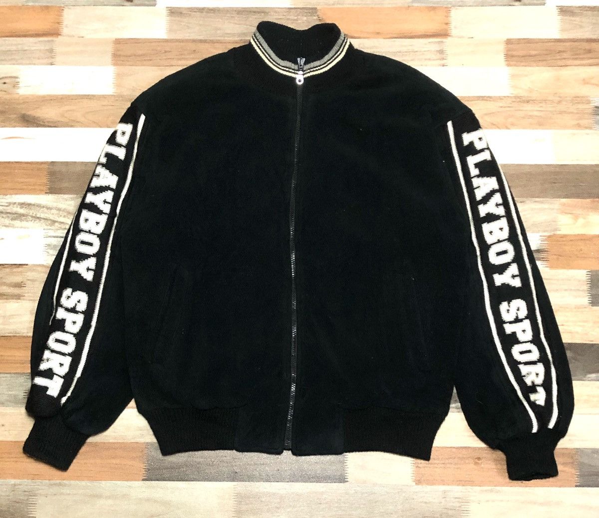 Playboy Rare!!! Vintage Playboy Sport Bomber Jacket Size US L / EU 52-54 / 3 - 2 Thumbnail