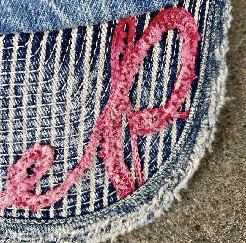 Kapital Trashed Chainstitch Denim Hickory Kola Cap Hat (Sleep) Size ONE SIZE - 5 Thumbnail